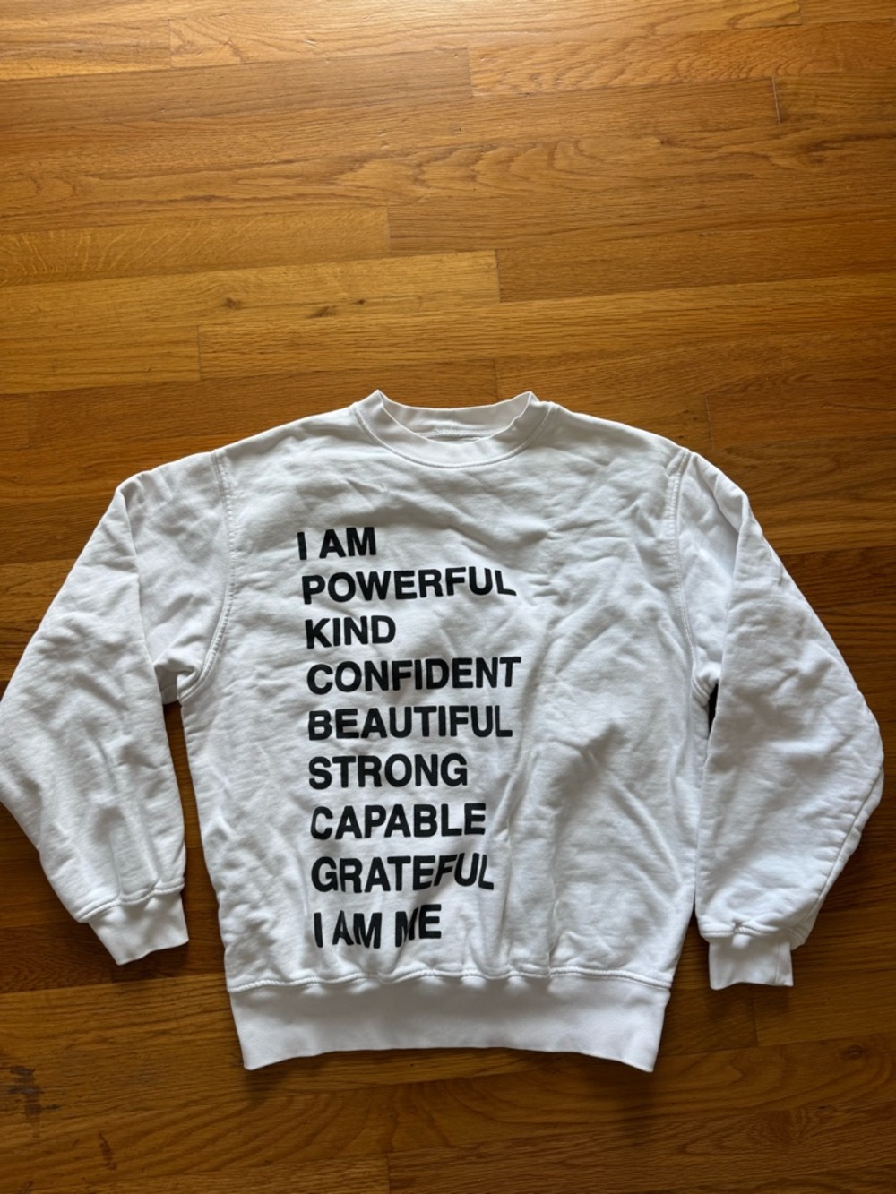 Anine Bing White Crewneck Sweatshirt size XS